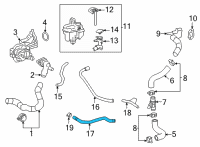 OEM 2022 Toyota Corolla Cross By-Pass Hose Diagram - 16297-24010