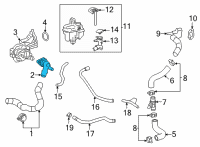 OEM 2022 Toyota Corolla Cross Water Inlet Diagram - 16031-24040