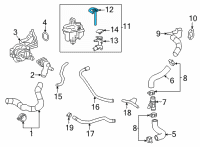 OEM Toyota Corolla Cross Reservoir Cap Diagram - 16405-F2020