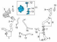 OEM Toyota Corolla Cross Reservoir Diagram - 16520-F2010