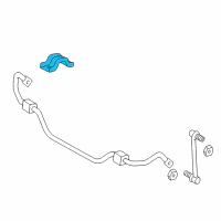 OEM 2001 Toyota Prius Stabilizer Bar Bracket Diagram - 48824-47010