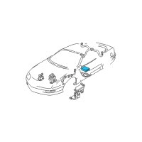 OEM 1995 Chevrolet Camaro Electronic Brake Control Module Assembly Diagram - 16199451