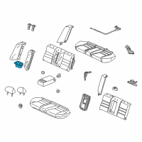 OEM 2009 Honda Accord Holder, Rear Armrest Cup (Pearl Ivory) Diagram - 82183-SDA-A11ZH