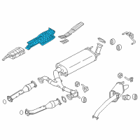 OEM Infiniti QX56 INSULATOR Heat FRNT Diagram - 74754-1LA0A