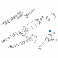 OEM Nissan Armada Mounting Assembly-Exhaust, Rubber Diagram - 20650-AF40A