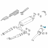 OEM 2022 Nissan Armada Bracket-Exhaust Mounting Diagram - 20751-1LA0A