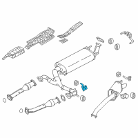 OEM 2022 Nissan Armada Mounting Assembly-Exhaust, Rubber Diagram - 20721-6JF0A