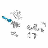 OEM 2012 Acura RDX Switch Assembly, Lighting & Turn Diagram - 35255-STK-A11