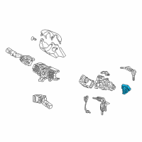 OEM 2008 Acura RDX Immobilizer & Keyless Unit Diagram - 39730-STK-A01