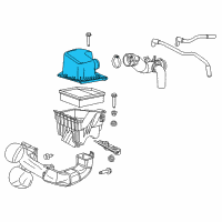 OEM 2014 Dodge Dart Cover-Air Cleaner Diagram - 68141932AA