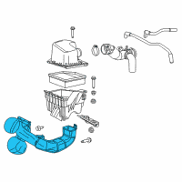 OEM 2014 Dodge Dart Air Cleaner Duct Diagram - 68213900AB