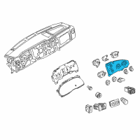 OEM 2009 Ford E-350 Super Duty Dash Control Unit Diagram - 5C2Z-19980-BA