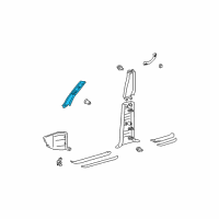 OEM Toyota 4Runner Windshield Pillar Trim Diagram - 62211-35080-B0