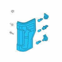 OEM 2019 Ford F-250 Super Duty Tail Lamp Diagram - HC3Z-13404-F