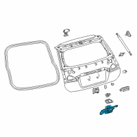 OEM 2014 Toyota Prius Lock Assembly Diagram - 69350-47042