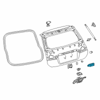 OEM 2015 Lexus CT200h Switch Assembly, Back Door Diagram - 84840-72010