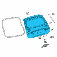 OEM 2014 Lexus CT200h Panel Sub-Assy, Back Door Diagram - 67005-76050