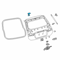 OEM 2013 Lexus CT200h Hinge Assy, Back Door Diagram - 68810-47011