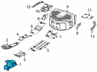 OEM 2022 Jeep Wagoneer EXHAUST MANIFOLD Diagram - 68478122AA