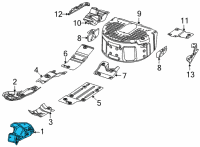 OEM Jeep Wagoneer EXHAUST MANIFOLD Diagram - 68478122AA