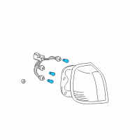 OEM 2004 Hyundai XG350 Tail Light Bulbs Diagram - 1864428008