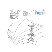 OEM Lexus GS300 Relay, Skid Control Diagram - 88263-24020