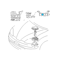 OEM Lexus SC430 Relay, Skid Control Diagram - 88263-24020