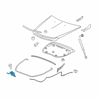 OEM 2014 Cadillac CTS Latch Assembly Diagram - 25869079