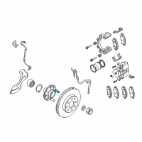 OEM Pontiac G3 Hub Stud Diagram - 94501734