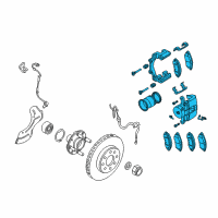 OEM 2010 Chevrolet Aveo Caliper Diagram - 96475174