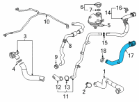 OEM 2022 Chevrolet Trailblazer Water Inlet Hose Diagram - 42747420