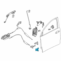 OEM 2016 Honda Fit Hinge, Left Front Door (Lower) Diagram - 67460-T9C-K01ZZ