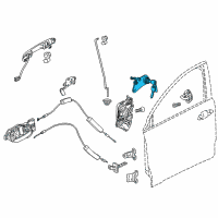 OEM 2018 Honda HR-V Cylinder, Driver Side Door Diagram - 72185-T7A-003