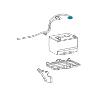 OEM 1996 Ford E-350 Econoline Club Wagon Negative Cable Diagram - F5UZ14301A