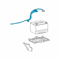 OEM 1993 Ford E-250 Econoline Positive Cable Diagram - F2UZ14300A