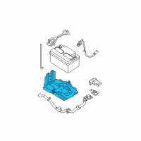 OEM 2010 Nissan Sentra Bracket Battery Diagram - 64860-ET80A