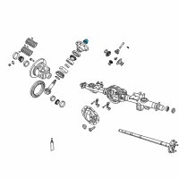 OEM 2005 Dodge Ram 1500 Nut-PINION Diagram - 6036749AA