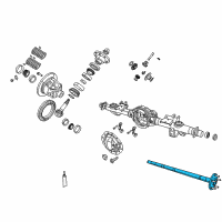 OEM 2017 Ram 1500 Rear Axle Shaft Diagram - 68140296AA