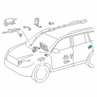 OEM Toyota Highlander Side Sensor Diagram - 89831-0E050