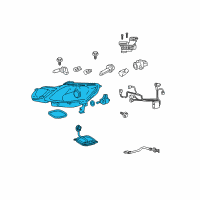 OEM Lexus GS300 Headlamp Unit Assembly, Right Diagram - 81140-30B40