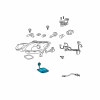 OEM Lexus GS350 Headlamp Swivel Computer Assembly Diagram - 89940-30081