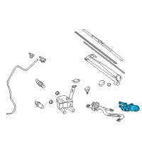 OEM 2014 Toyota Yaris Motor Assembly, Front WIPER Diagram - 85110-0D191