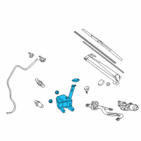 OEM Toyota Yaris Washer Reservoir Diagram - 85315-52300