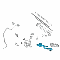 OEM Toyota Yaris Wiper Linkage Diagram - 85150-52510