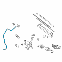 OEM 2017 Toyota Yaris Washer Hose Diagram - 90069-46057