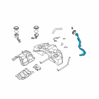 OEM 2007 Infiniti FX35 Tube Assy-Filler Diagram - 17221-CG000