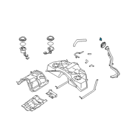 OEM 2006 Infiniti FX45 Filler Cap Assembly Diagram - 17251-CG000