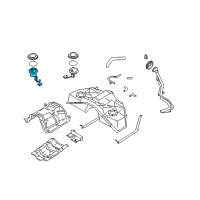 OEM 2006 Infiniti FX45 In Tank Fuel Pump Diagram - 17040-CG20B