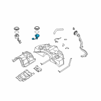 OEM 2005 Infiniti FX35 Fuel Gauge Sending Unit Diagram - 25060-CG00E