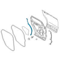 OEM 2018 Ford Edge Rear Weatherstrip Diagram - FT4Z-5828124-D